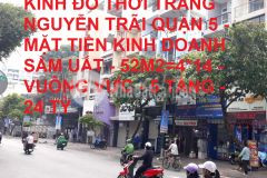 Bán nhà 5 tâng mặt tiền nguyễn trãi quận 5 56m2 gia re chi 24 ty