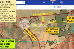 Bán đất bình tân sổ riêng cạnh kdl safari 3.300ha giá chỉ 120km2