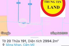 Kẹt tiền bán 2,9 sào đất xã sông nhạn, huyện cẩm mỹ.