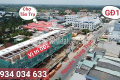 Bán nhà ngay chợ tân trụ 1 trệt 3 lầu vào ở buôn bán ngay