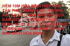 Ban nha hem 10m hoa binh hiêp tân tân phu 80m2 gia re chi 8.8 ty