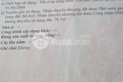 Mặt tiền đường qh15m suối tiên diên khánh khánh hoà diện tích 138,7m2 giá 900tr