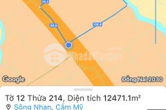 Cần tiền bán 4 sào đất sông nhạn, cẩm mỹ.