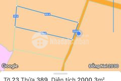 Kẹt tiền bán 2 sào đất sông nhạn, cẩm mỹ.