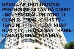 Ban penthouse 86 tan đa court nguyên trai quân 5 258m2 gia chi 15.5 ty
