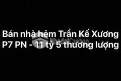 Bán nhà phố hẻm trần kế xương p7 pn 4.3m x 18.5m, nở hậu 4.5m 11,5 tỷ tl