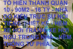 Ban nha hem xe hơi tranh tô hiên thanh 90m2 gia re chi 16 ty