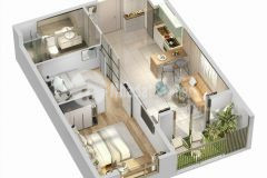 Cần bán gấp căn 2 phòng ngủ view sông duy nhất tp thủ dầu một giá chỉ 1 tỷ 380