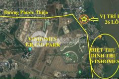 Bán gấp mấy lô đất cạnh vinhome grand park