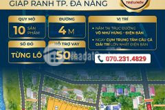 Hot chính chủ bán đất điện bàn hiếm giáp ranh tp đà nẵng chỉ từ 670 triệulô sổ sẵn