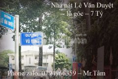 Nhà nát lê văn duyệt lô góc 7 tỷ