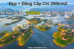 Bán đất hồ cấm sơn chính chủ 15.000m2. sở hữu ngay ốc đảo cấm sơn