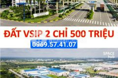 Đât nên khu công nghiêp vsip2 mơ rông 500trsuât