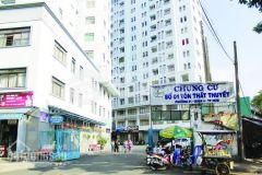 Cho thuê căn hộ tôn thất thuyết 2pn 1wc, giá 7.5trth, thương lượng nhà có rèm cửa, máy lạnh