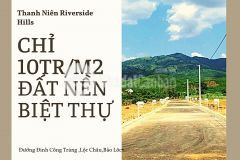 Đất nền nghỉ dưỡng lâm đồng chỉ 10trm2