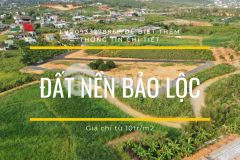 Bán đất ngay trung tâm thành phố bảo lộc