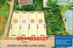Bán đất mặt tiền đường nhựa nguyễn lương bằng,thị trấn hồ xá, huyện vĩnh linh, tỉnh quảng trị