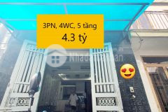 Bán nhà gò vấp thống nhất, p 11 5 tầng, 4.3 tỷ.