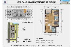 Chính chủ cần bán căn hộ 1024 hh02, b2.1 thanh hà cienco 5, view hồ