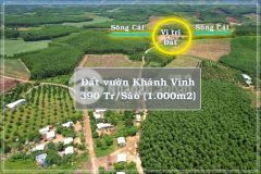 Đất vườn view sông trung tâm xã khánh trung khánh vĩnh giá chỉ 390trm2