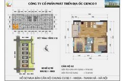 Bán gấp căn hộ 802 hh03, b2.1 thanh hà cienco 5, giá tốt nhất