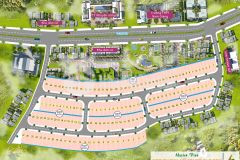 10 lô mặt tiền đường nhựa 7.5, đất ở đô thị, trung tâm thị trấn. giá từ 590tr