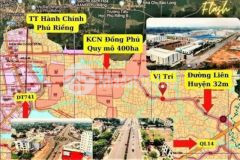 Cần tiền bán gấp 235m2 tc100m2 tại kcn đồng phú