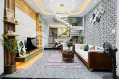 Mặt tiền ngang 5,2m xe hơi vào nhà kdc nam long quận 7, nhà mới 4 tầng