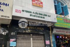 Bán nhà mặt tiền yersin, p.cầu ông lãnh, q.1 4x17 giá 40 tỷ