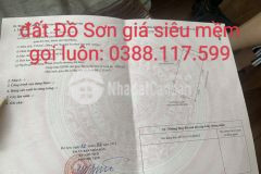 Bán lô biệt thự cực hiếm 335m2 gần biển đồ sơn, hải phòng