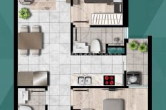 Thanh toán chỉ 540 thiệu cho căn 2 phòng ngủ 59 m2