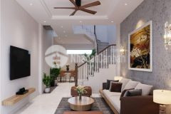 Ngọc hồi 43m 5 tầng mt 4m 3.65 tỷ thiết kế hiện đại sổ vuông như đặt gạch