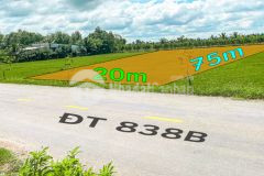 Chính chủ bán nhanh 1 lô đất còn sót lại duy nhất 1500m2 mặt tiền 20m mỹ thạnh tây, đức huệ, long an