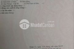 Bán nhà trệt lững hẽm thông 2 tỷ 390 triệu