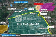 Bán đất hòa lạc cạnh khu cnc gần đh fpt giá chỉ từ 18trm2