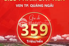 Đất nền view sông tư nghĩa, quảng ngãi 359tr