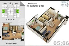 Bán căn hộ tòa b tứ hiệp plaza 66m2, 2 ngủ, 2 ban công full nội thất chỉ 1,78 tỷ