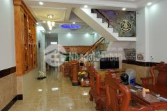 Nhà mặt tiền trần thị hè hiệp thành quận 12 110m2 4 tầng ngang 5.8m.