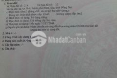 Đất sổ riêng an hoà bến gỗ tặng nhà tiền