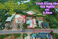 Nhà mặt tiền quốc lộ 14 thành phố gia nghĩa,gần bến xe liên tỉnh và trường phương nam