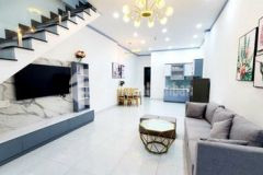 Nhà 1trệt 1lầu nhánh dx006 phú mỹ nội thất đầy đủ