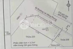 Ms 021 h bán đất đẹp 2 mặt tiền hẻm ô tô đường lê hồng phong.