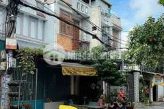 Nhà mặt tiền đường 10m 4x15 nở hậu 8 mét đúc lửng