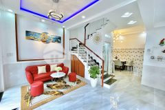 Gò vấp, p.16 ôtô ngủ trong nhà 40m2 sổ a4 vuông vức nhà mới tinh, tặng luôn nội thất.
