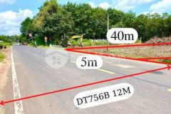 Đất chơn thành mặt tiền đường dt756c thổ cư 100m