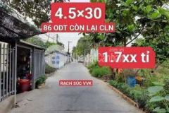 Nền thổ cư 134m2 lộ ô tô đối diện nguyễn thị tạo