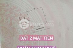 Bán đất 2 mặt tiền thanh khê gần công an quận