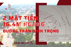 16.4m ngang đường trần bình trọng 2 mặt tiền, tp đông hà