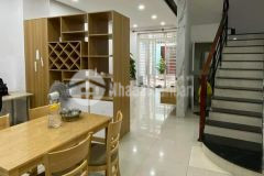 Bán gấp nhà mới giá rẻ tân phú, 2 mặt hẻm xe tải,4 lầu, 4pn, sát aeon tân phú