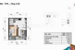 Hàng chính chủ cần bán căn 1 phòng ngủ tầng đẹp
